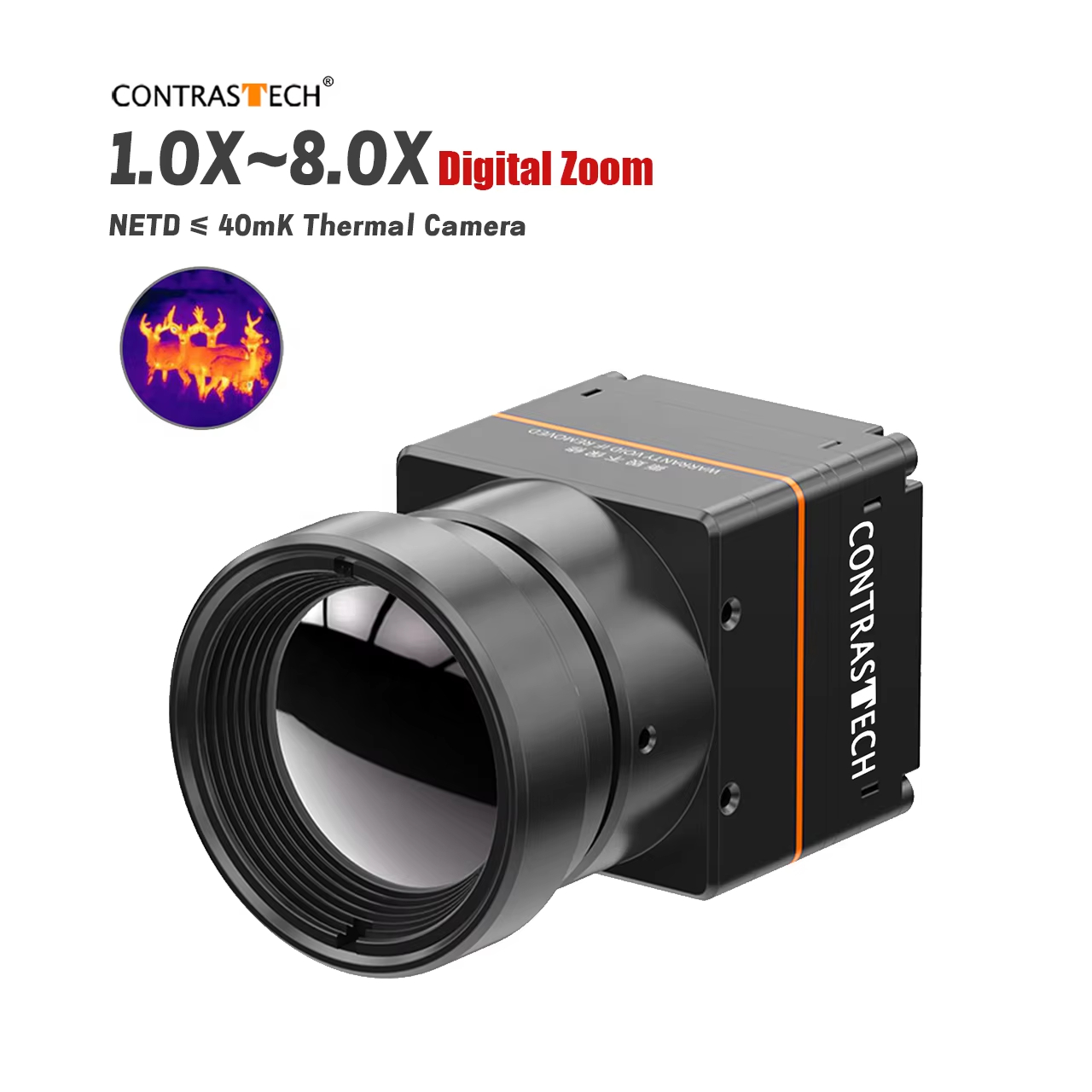 Drone Camera Night Vision - 1-8X التكبير الرقمي 640x512 كاميرا حرارية