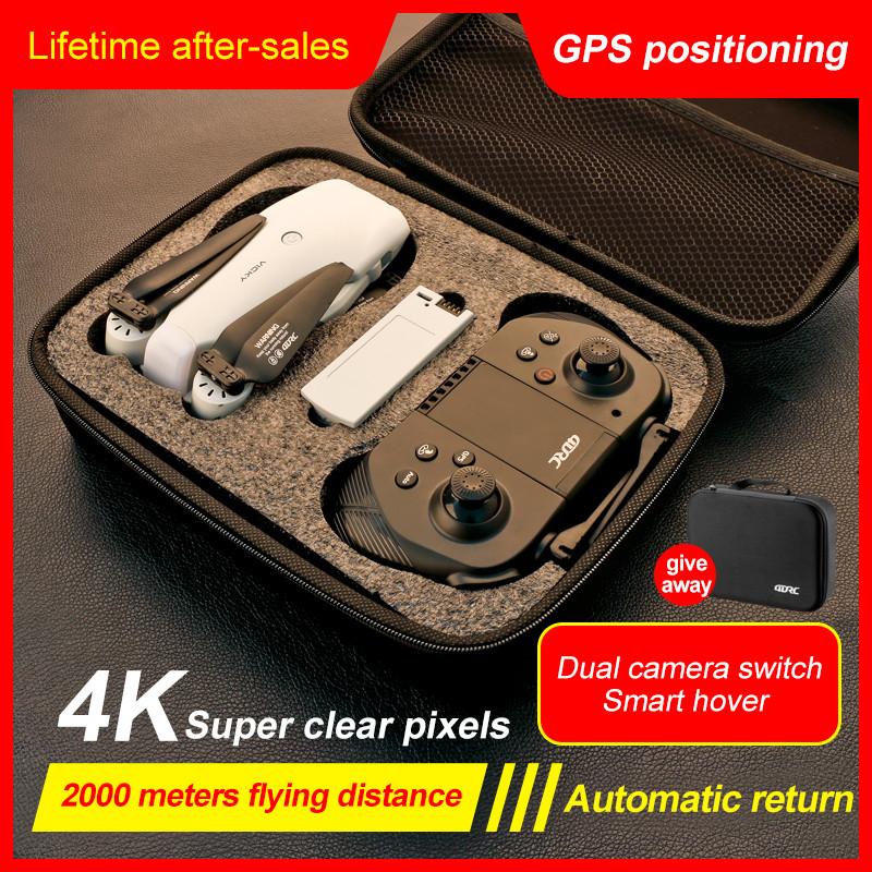 كاميرا مزدوجة جديدة بدقة 4K عا - مراجعة Drone Camera Wide Angle وسعره