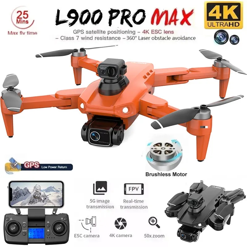 L900 Pro MAX GPS Drone 4K Prof - مراجعة Drone Camera Hd وسعره
