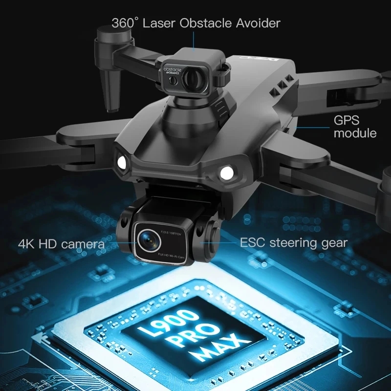 L900 Pro MAX GPS Drone 4K Prof - مراجعة Drone Camera Hd وسعره