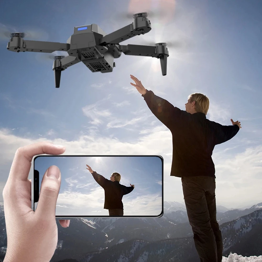 طائرة بدون طيار احترافية E88 4 - مراجعة Drone Camera Wide Angle وسعره