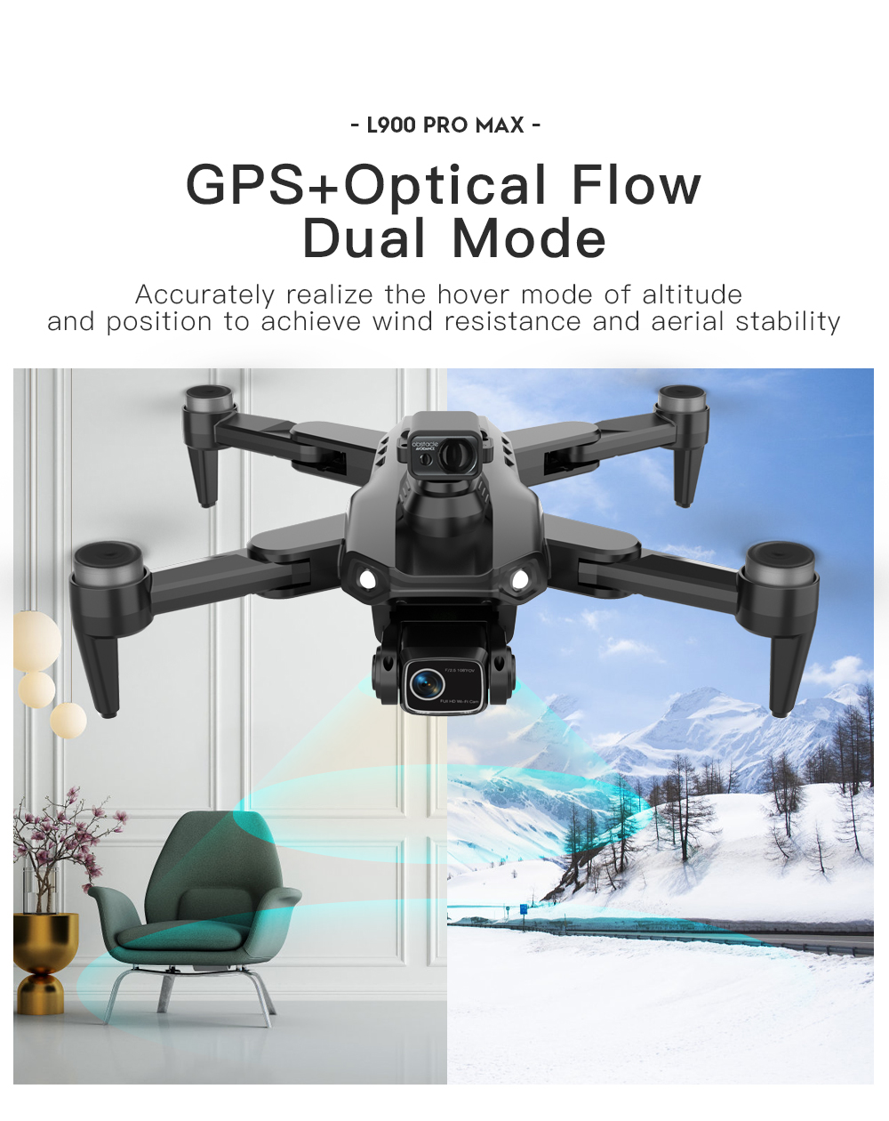 LYZRC L900 PRO MAX تجنب العوائ - مراجعة Drone Camera Night Vision وسعره