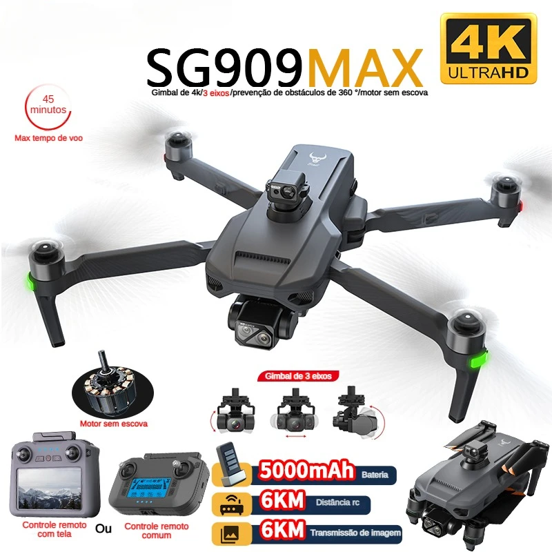ZLL SG909 SG909MAX طائرة بدون  - مراجعة Drone Camera Lens وسعره
